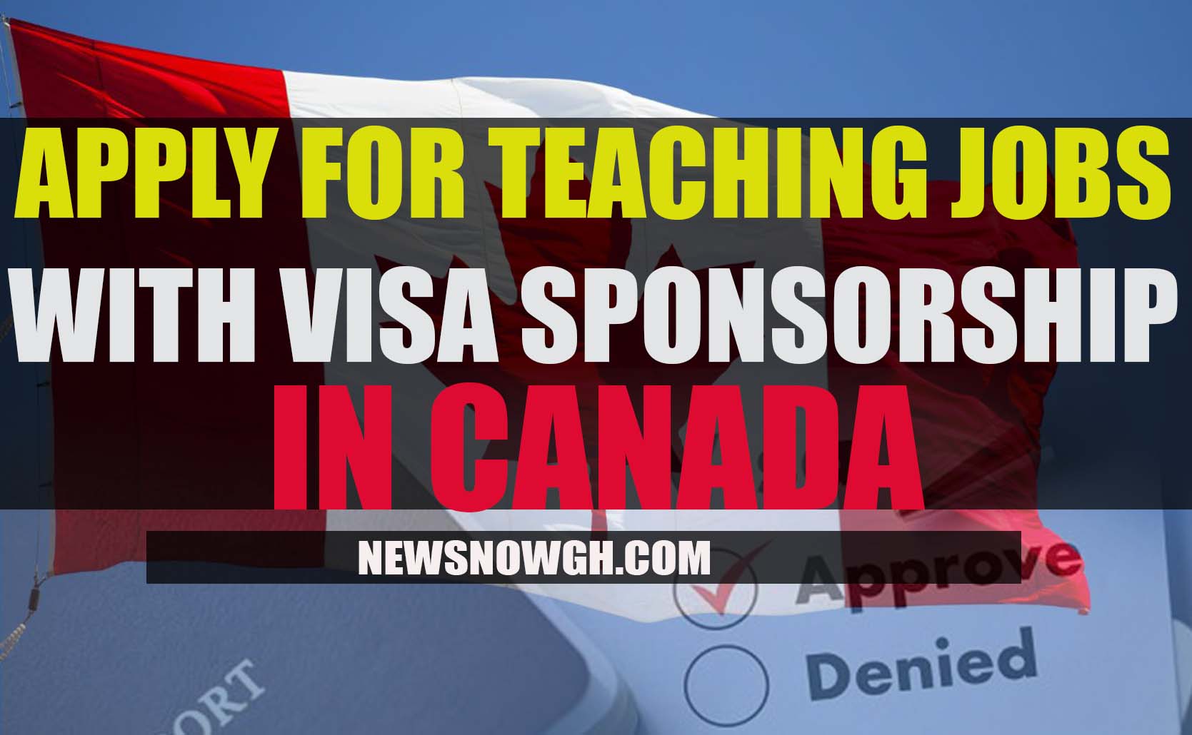 Teaching Jobs in Canada with Visa Sponsorship